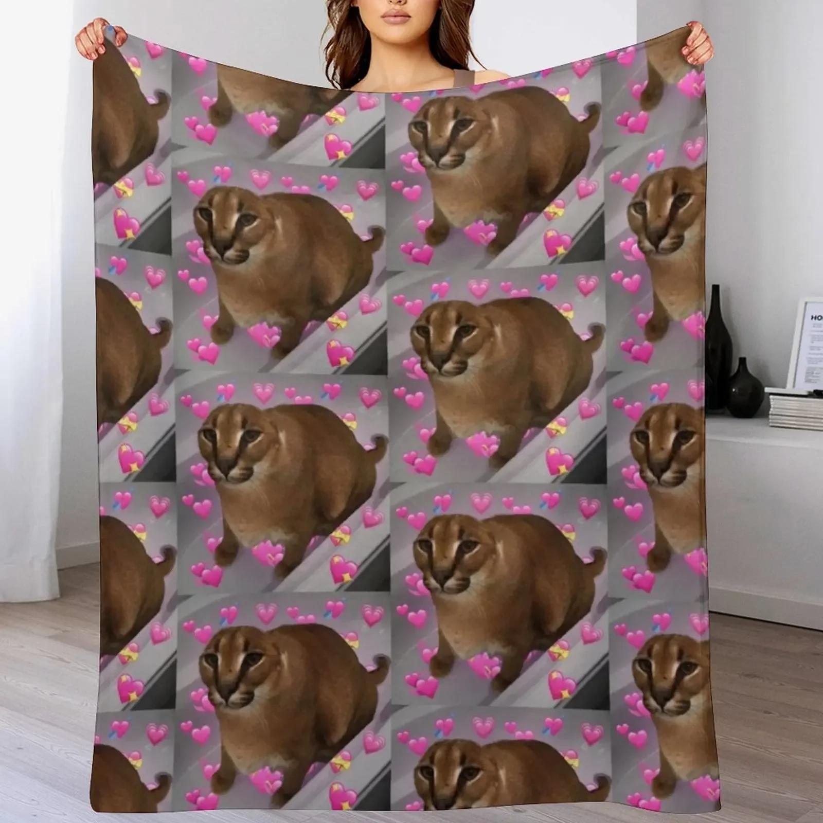

Wholesome Floppa Throw Blanket Luxury Brand Baby Beautifuls Soft Big Blankets