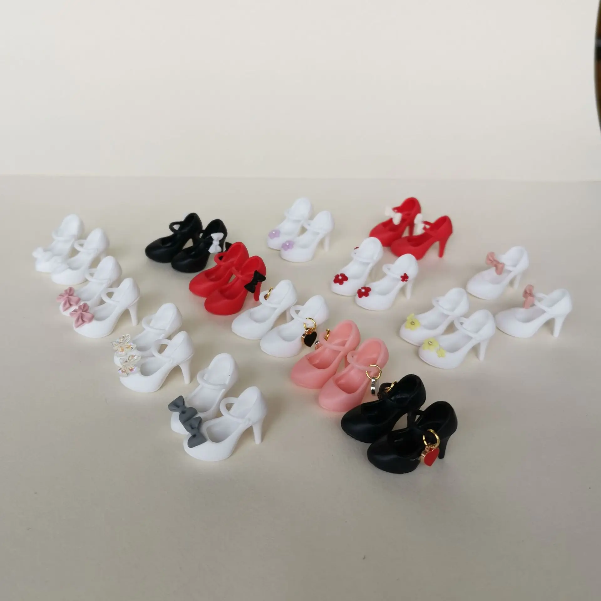 30cm Doll Shoes Accessories 1/6 BABI FR Blythe ST PP Supermodel Fashion Classic Simple High Heels For Doll Daily Dress Up Shoes