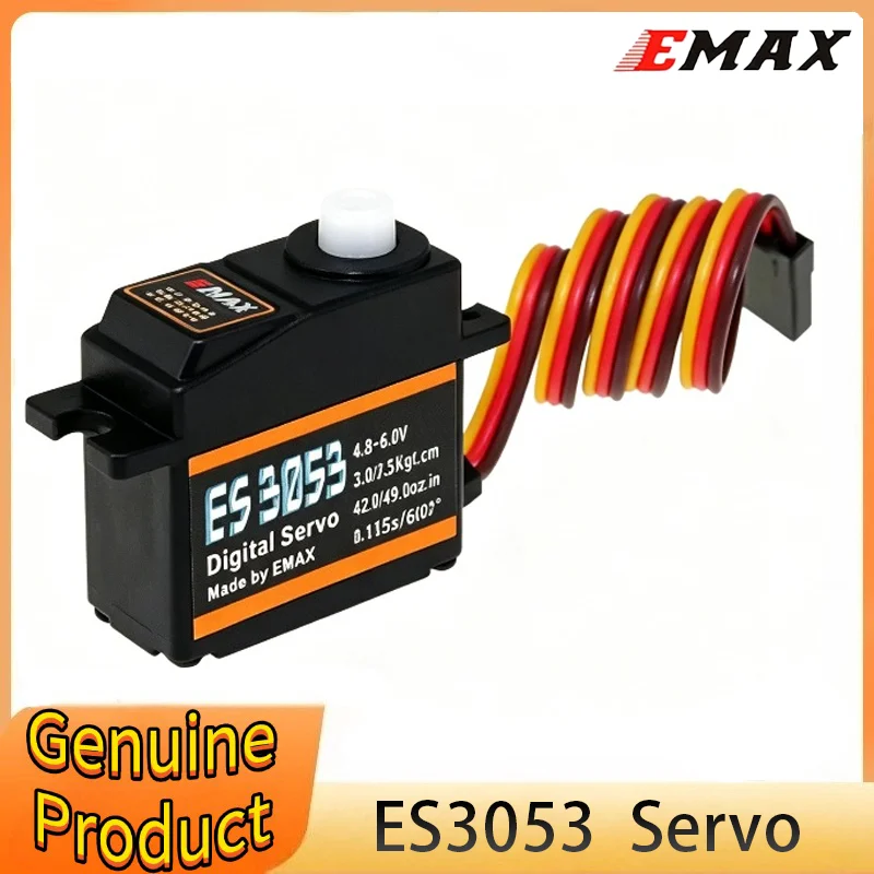 

EMAX ES3053 17g 3.5kg 0.13sec 23T Plastic Gear Digital Servo for RC Airplane ES3153 Upgrade Version