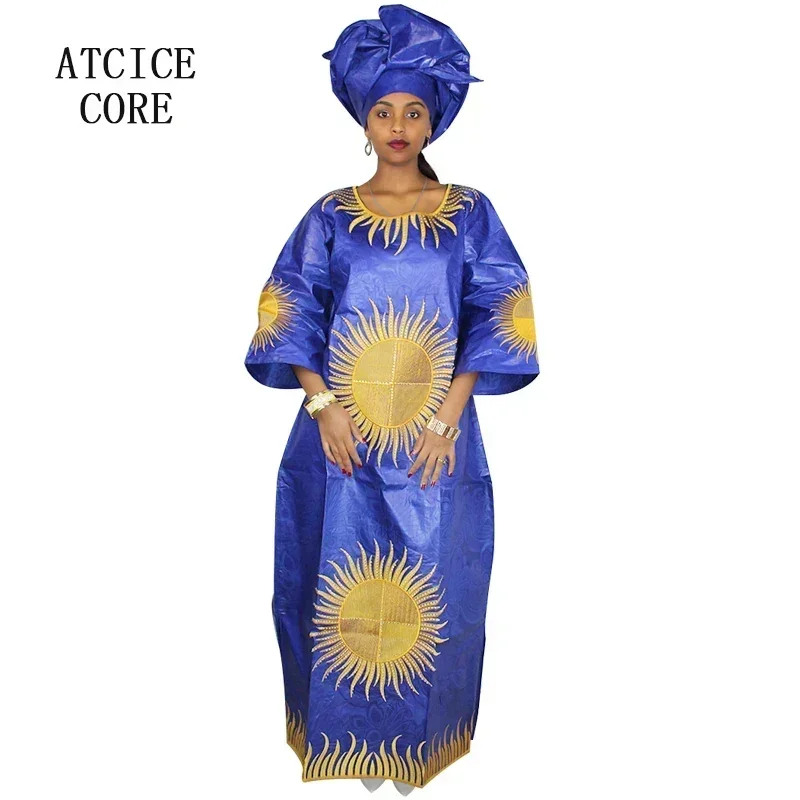 African Dresses For Women Dashiki African Bazin Riche Embroidery Design Clothing Fashion Dress