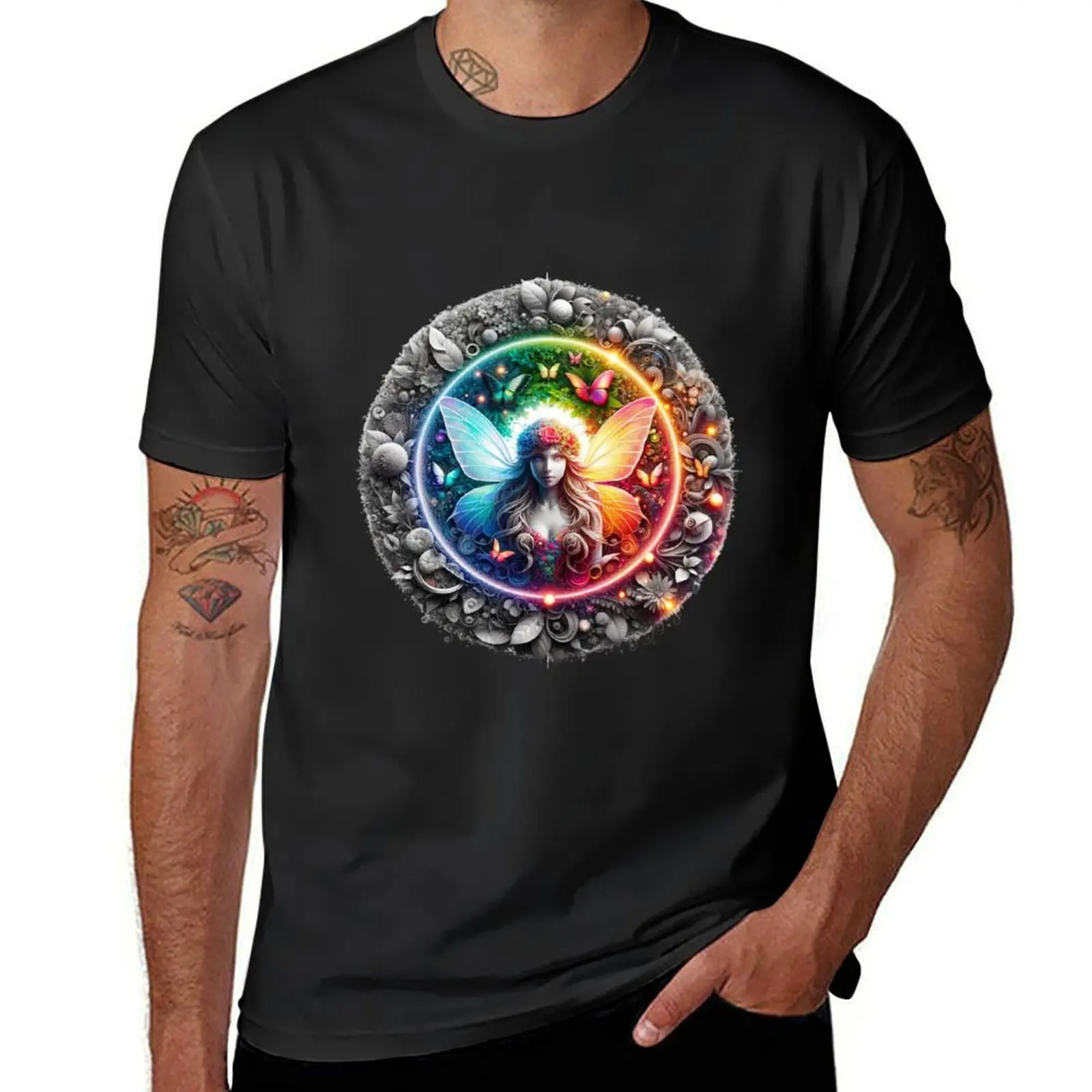 Enchanted Bloom: The Fairy's Secret Garden T-Shirt customizeds blanks Men's t-shirts