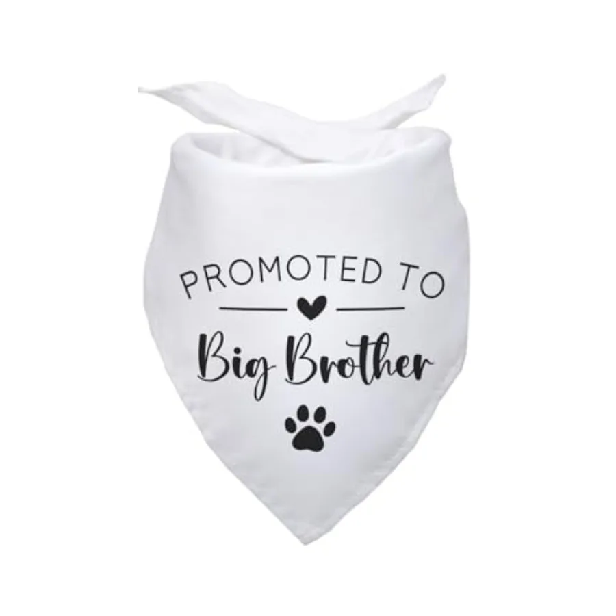 

Белые банданы для собак старшего брата, трил-арф, банданы, реквизит для дня рождения, раскрывающий пол, реквизит для фотосессии, аксессуары