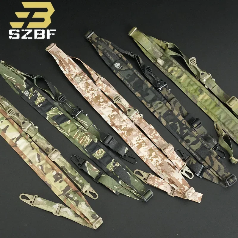 

New Tactical Gear Sling Strap 2 Points Buckle Adjustable Shoulder Strap Quick Release safety Airsoft Weapon Hunting Accessories