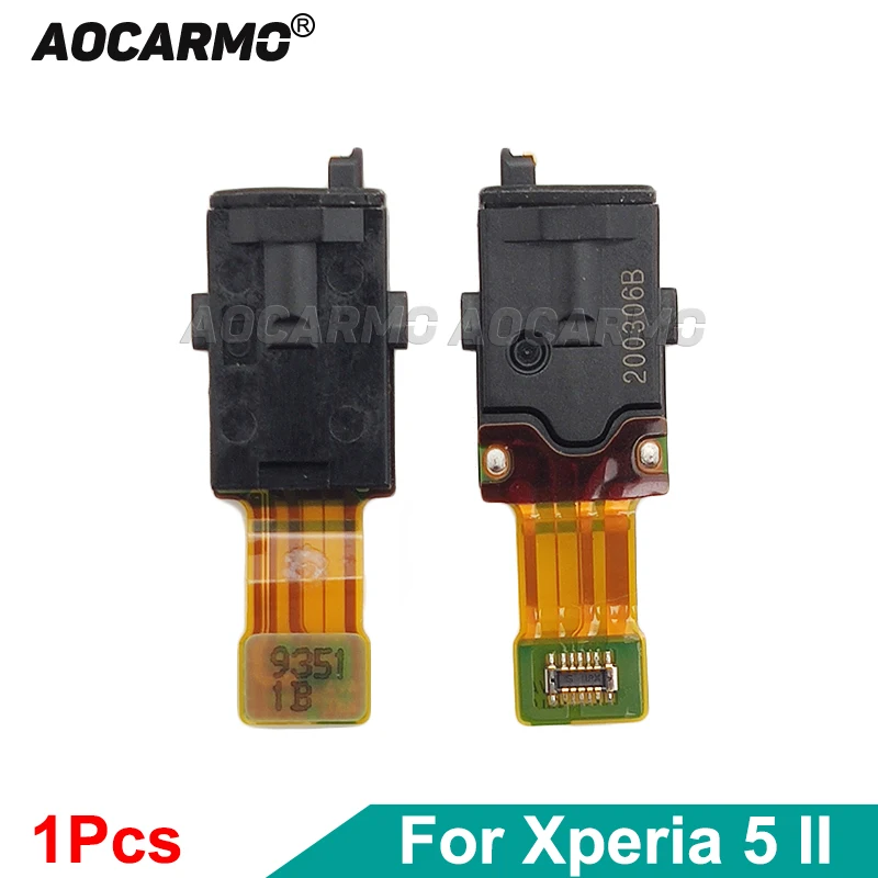 Aocarmo para SONY Xperia 5 II / X5ii SO-52A SOG02 Conector de Fone de Ouvido Cabo Flexível de Áudio Peça de Substituição