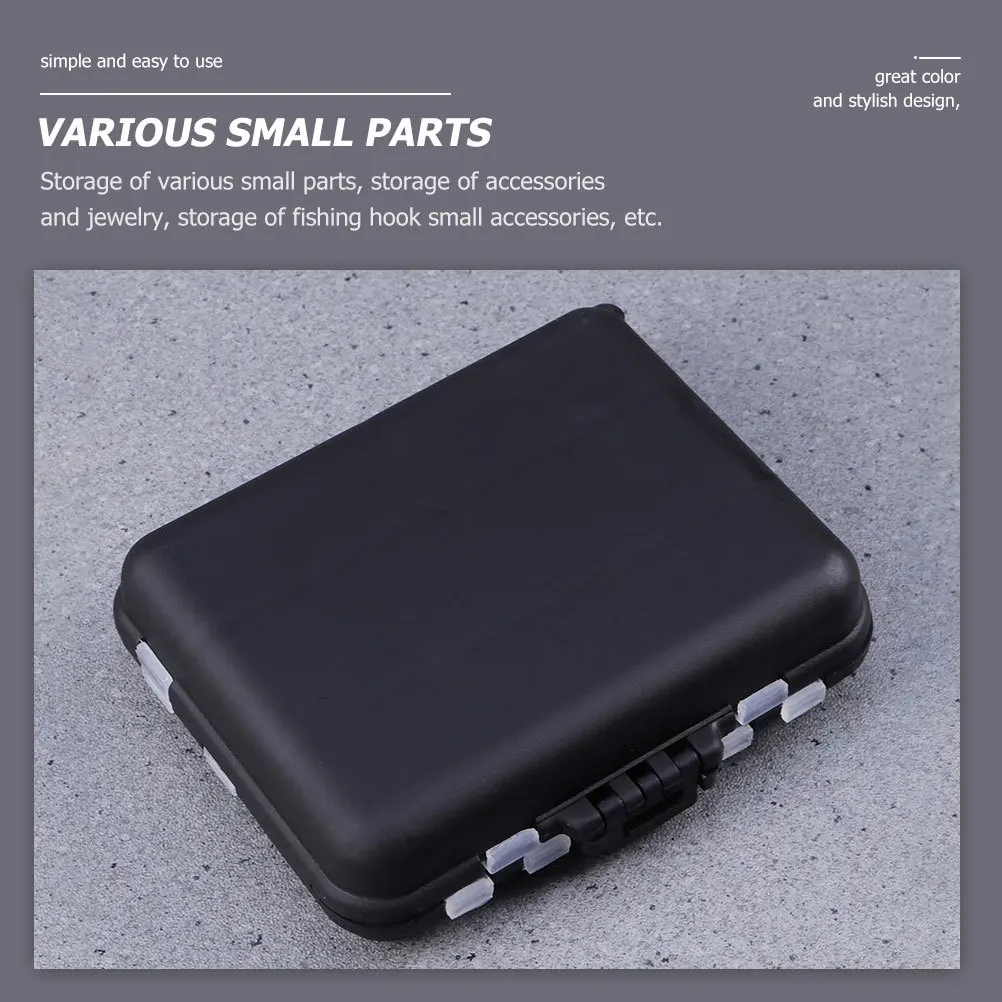 

2Pcs Fishing Accessory Box Thick Plastic Organizer Dividers Portable Compact Multi-Function Tackle Organizer Storage Supply