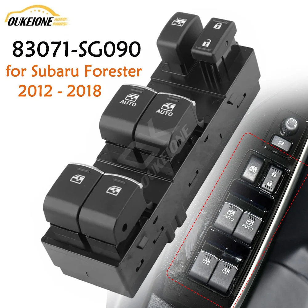 

Master Window Control Switch for Subaru Forester 2012 2013 2014 2015 2016 2017 2018 Front Left Glass Lifter Button 83071-SG090
