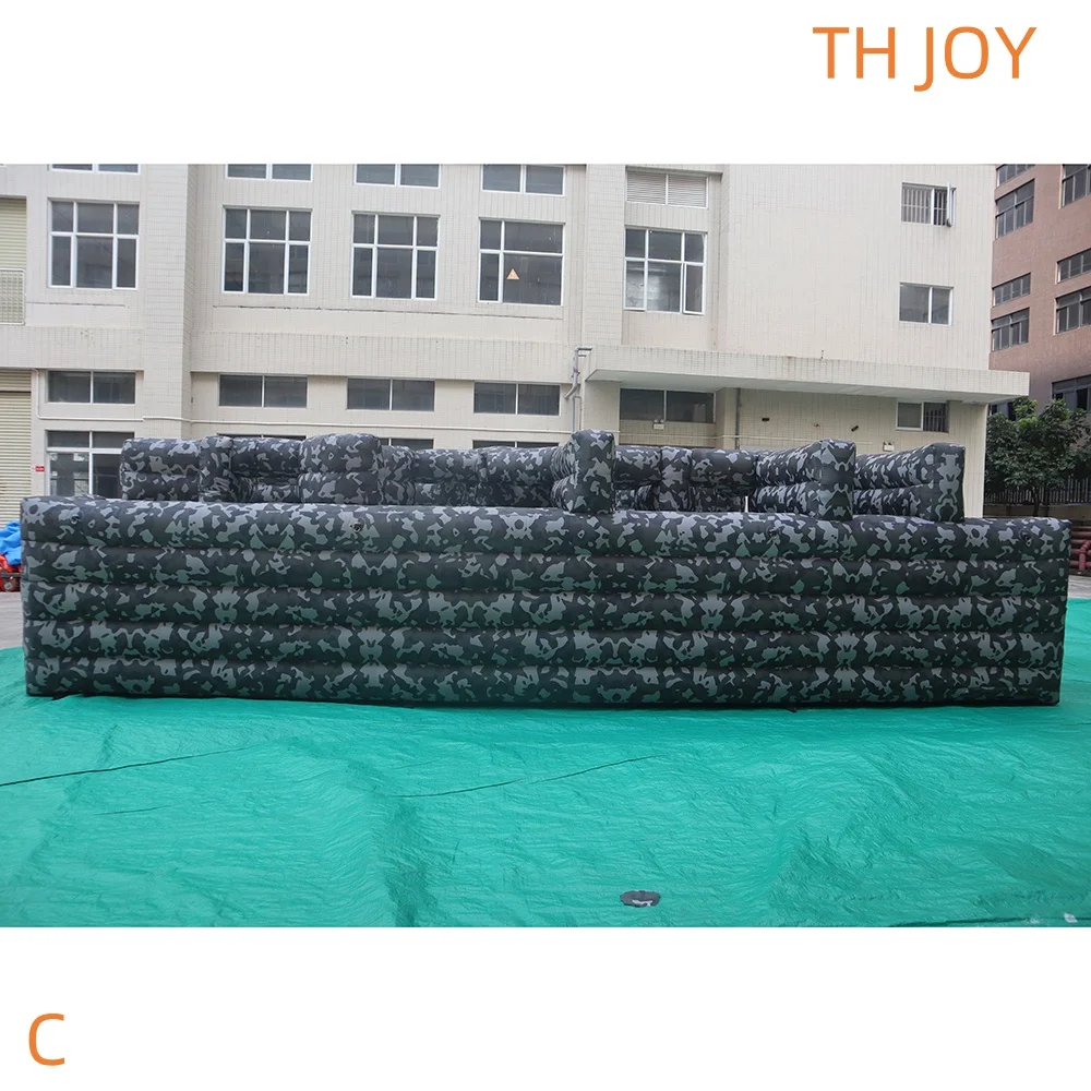 Outdoor Opblaasbare laser tag games arena 8x6m gigantische opblaasbare Spookhuis doolhof Halloween Labyrint puzzel spel