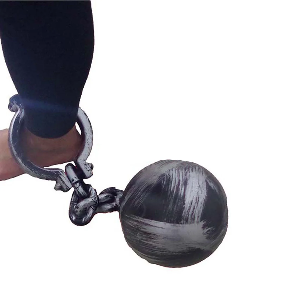 

Пластиковый реквизит, кайданы, мяч, вечеринка на Хэллоуин, ролевая игра, пластиковый реквизит, аксессуар для костюма