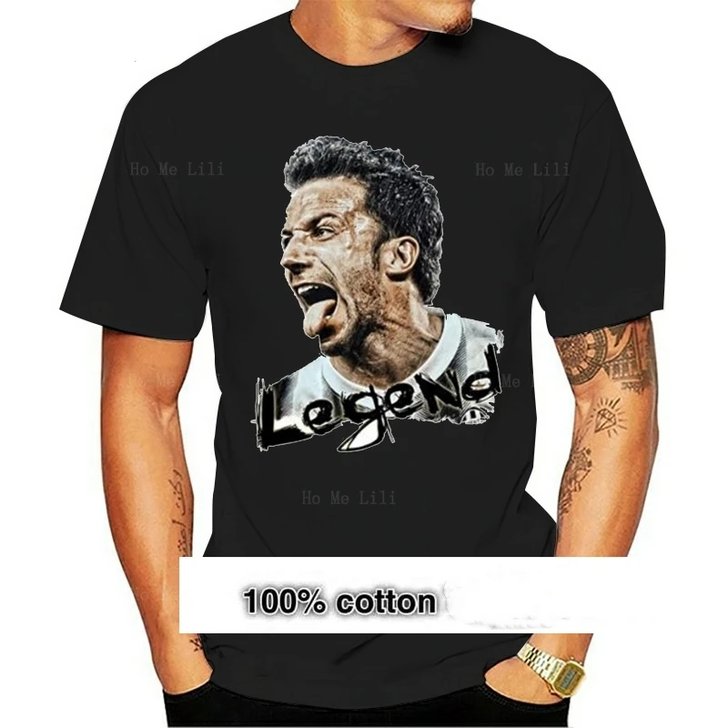 T-Shirt Del Piero Legend 2023 Custom Top Men'S Fashion Short Sleeves Cotton Clothing