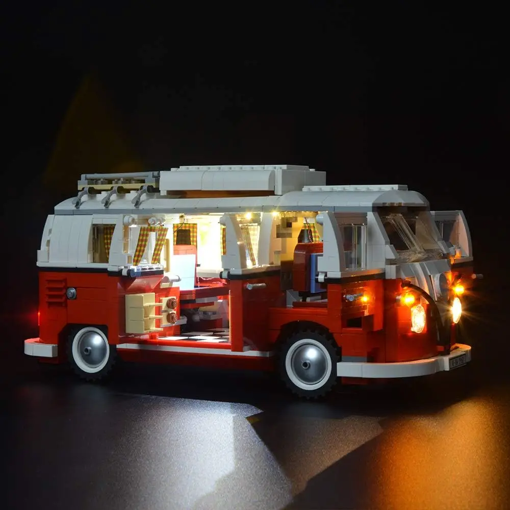 Hprosper LED Lights For LEGO Creator Volkswagen T1 Camper Van Decorative Lamp With Battery Box (Not Include Building Blocks)