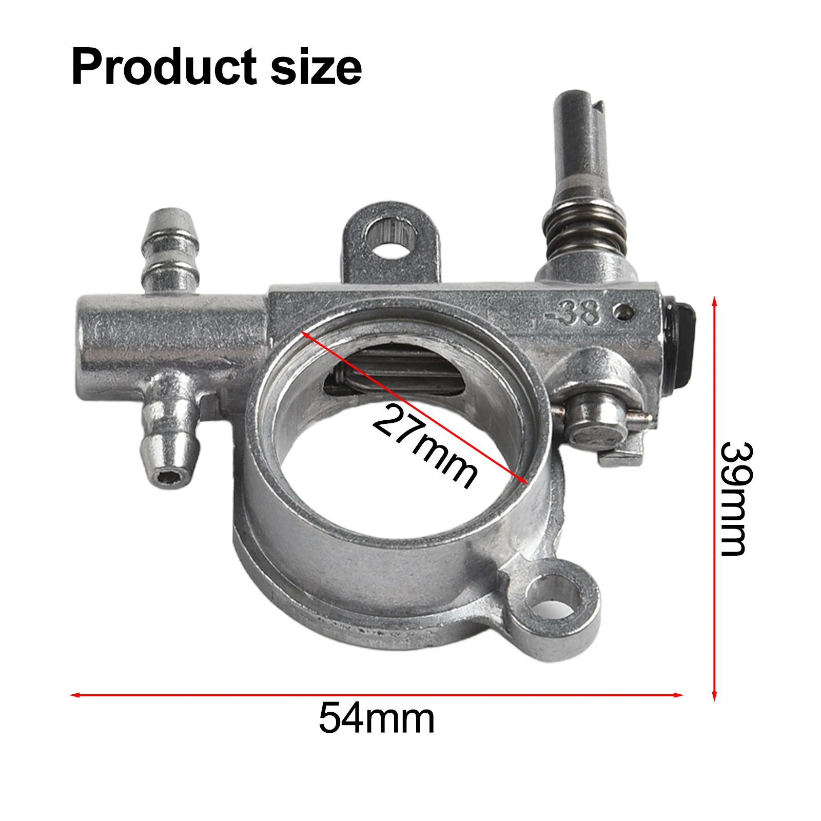 1Pcs Chainsaw Oil Pump With Worm Drive Gear For 2500 3800 Chainsaw Spare Parts Garden Power Tool Accessories