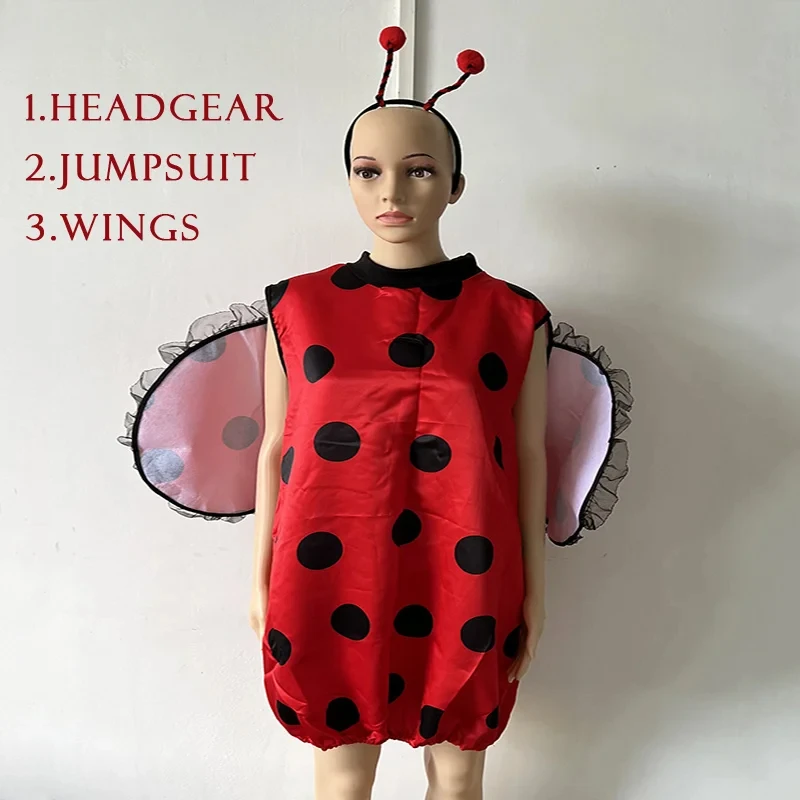 2025 الكرتون النحل الخنفساء دبور لعب الأدوار ارتداءها الإناث الكبار الأحمر النحل هالوين زي بوريم كرنفال عرض مجموعة الحفلات