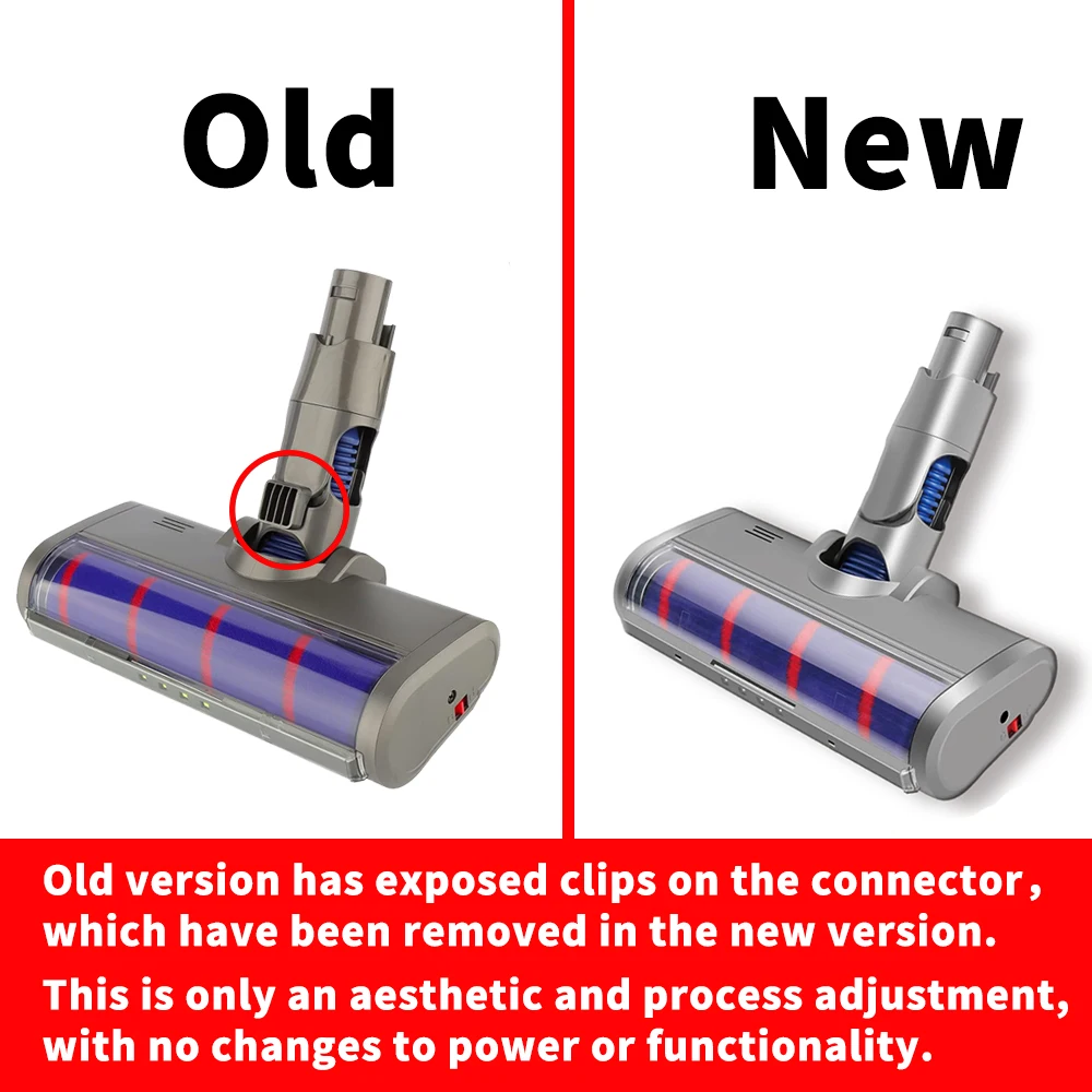 Motorized Floor Brush Head Tool For Dyson V6 DC58 DC59 DC61 DC62 Vacuum Cleaner Soft Sweeper Roller Head Floor Brush Accessories image 2