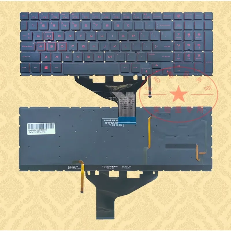 for HP Shadow Genie 4 5 6 PRO 15-DC DH 17-CB Keyboard TPN-C144 Q211 C143