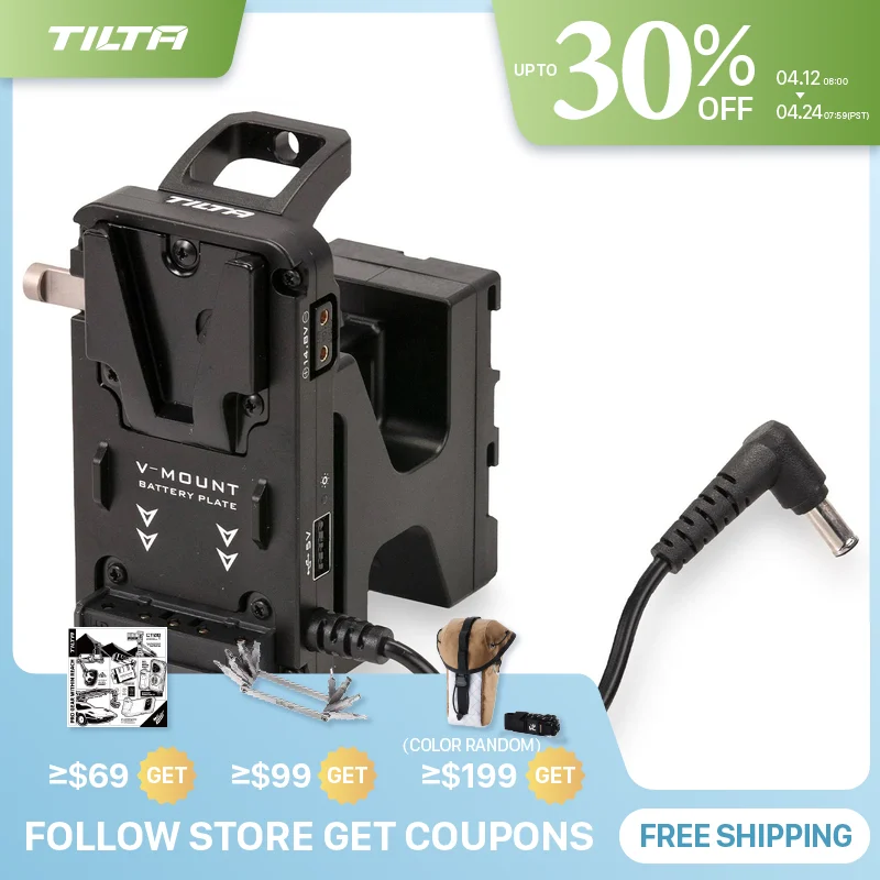 

TILTA FX6 аккумуляторная пластина V-Mount для Sony FX6 аксессуары выходы питания и Безопасное подключение