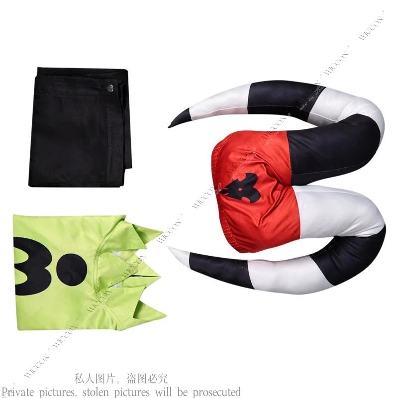 

Fantasy Blitzo Cosplay Fizzarolli Costume Halloween Carnival Party Hat Jacket Pants Suit Anime Cartoon Helluva RolePlay Outfit