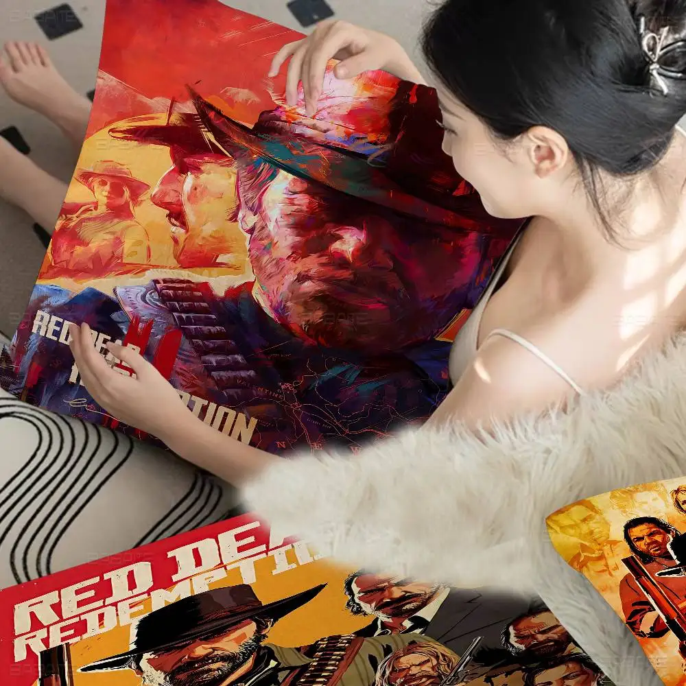 Game R-Red Dead R-Redemption 2 Pillow Cover Sofa Cushion Cover Home Room Decoration Children Gift