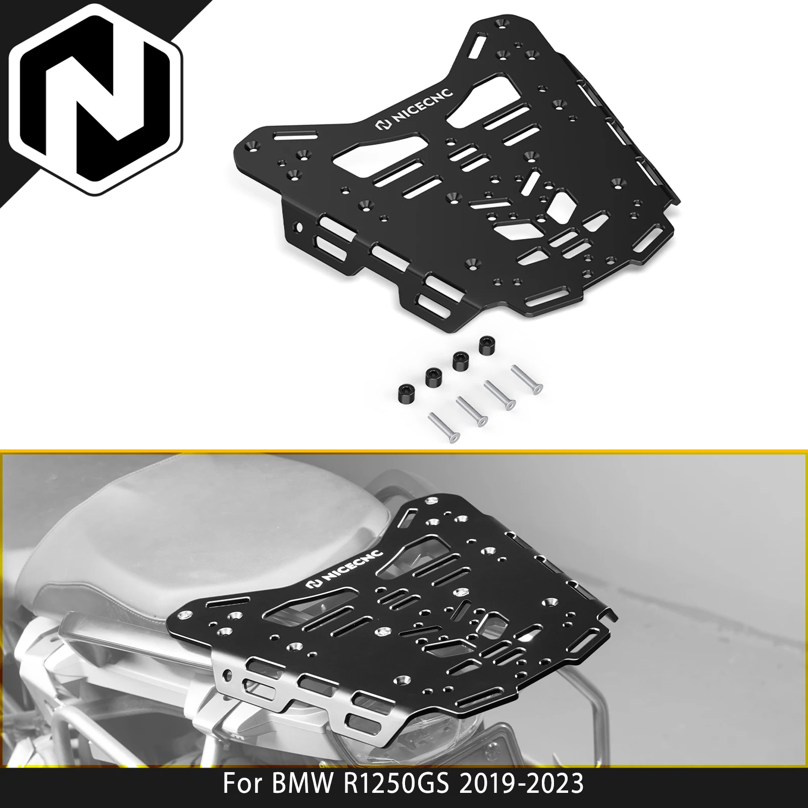 

For BMW R1250GS R 1250GS 2019-2023 Motorcycle Enhanced Rear Luggage Rack Kit For BMW R1200GS 2012-2018 Replacement 46548536955
