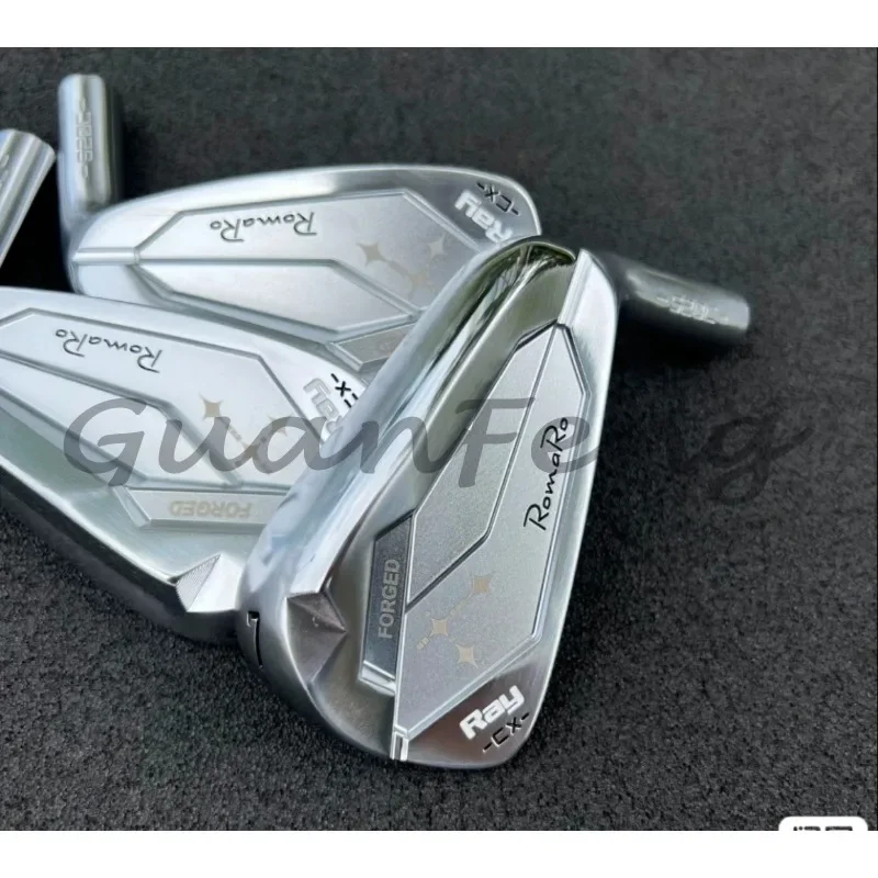 مجموعة حديد رجالي من LISM romaro Ray CX Golf Clubs حديد ناعم فضي 7 قطع (4,5,6,7,8,9,P) مع عمود جرافيت/فولاذي مع أغطية رأس