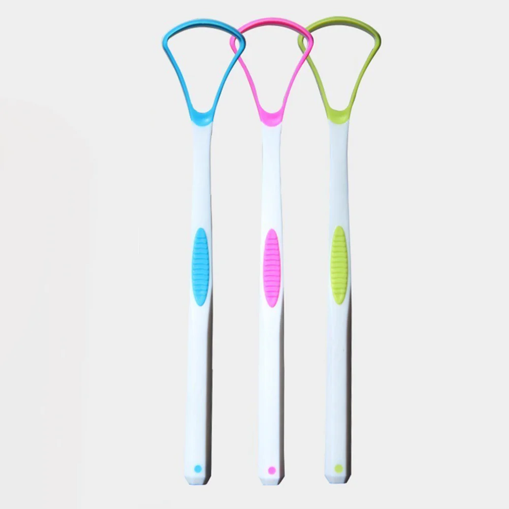 

6pcs Scraper al Care Random Color Ergonomic Non Handle Removes Toxins Plaque Freshens Breath Prevents