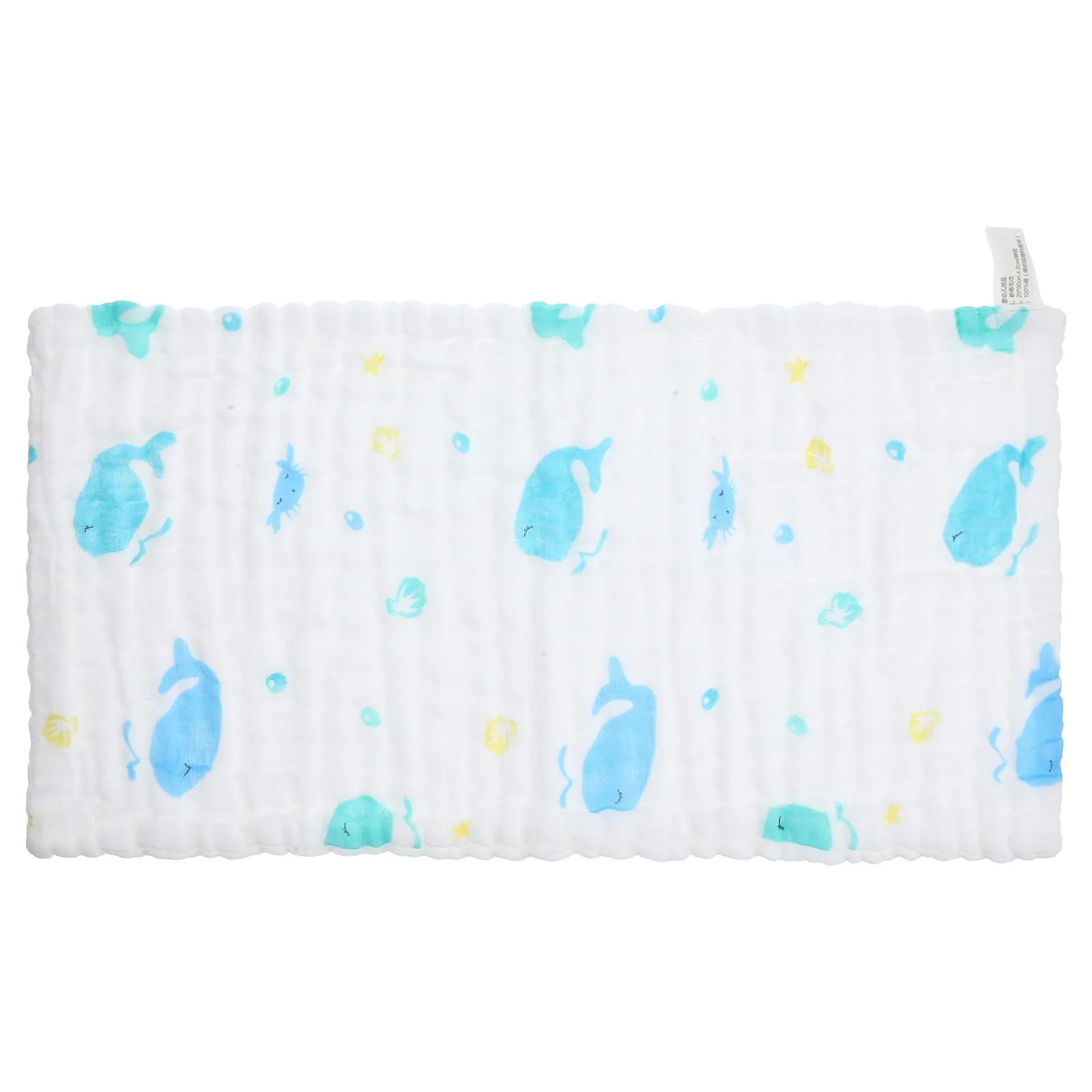 

6 Pieces Baby Washcloths Cotton Drool Towels Soft Burping Cloths for Infants Lightweight Face Towels Reusable Newborn Bath