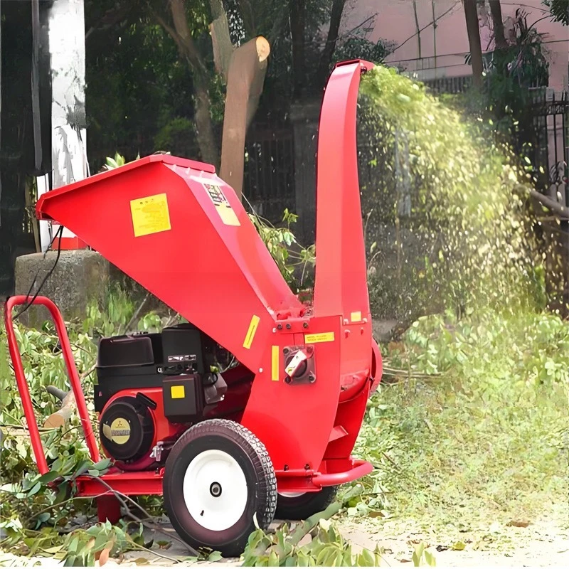 Compact Diesel‑Powered Wood Shredder, Movable Branch & Rattan Crushing Machine for Forest and Orchard, Suitable for Wet Material
