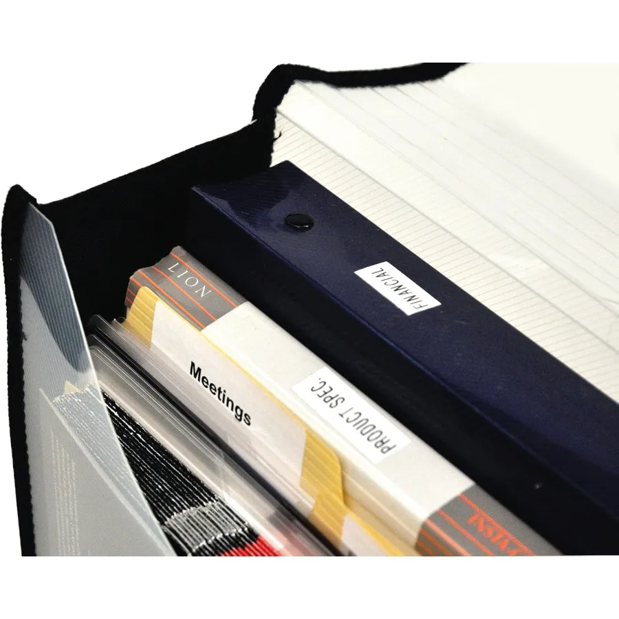 拡張可能なポリ財布、書類や手紙をクリアに見せる、9-1/2インチ x 12インチのサイズ、3インチのガセット付き、整理に最適