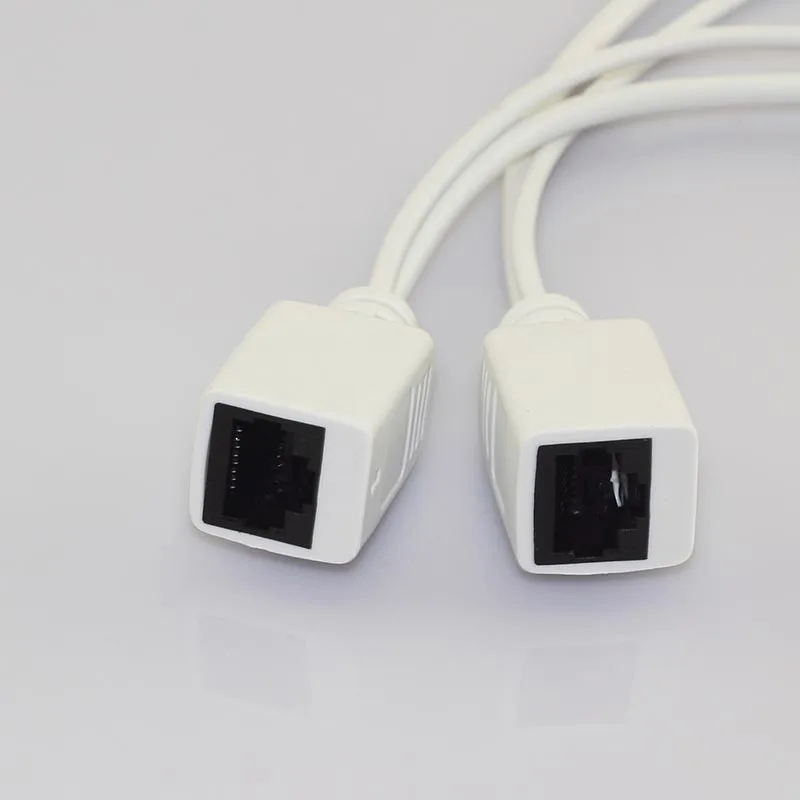 5 par 12 V CCTV zasilacz Rj45 rozdzielacz kamera bezpieczeństwa Adapter Poe akcesoria złącze syntezatorowe kabel Poe C6