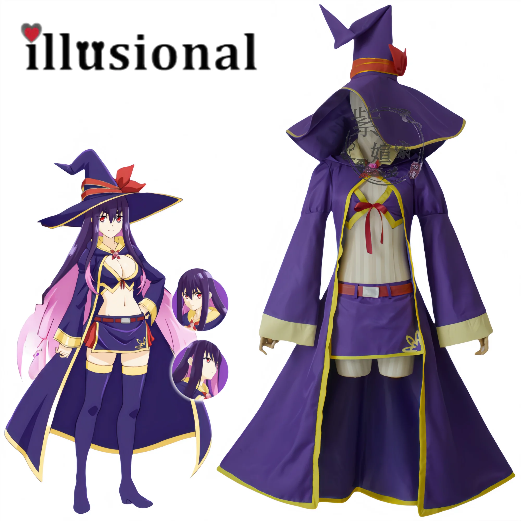 

illusional The Red Ranger Becomes an Adventurer in Another World Idola Avoren Cosplay Costume Halloween witch party dress coslay