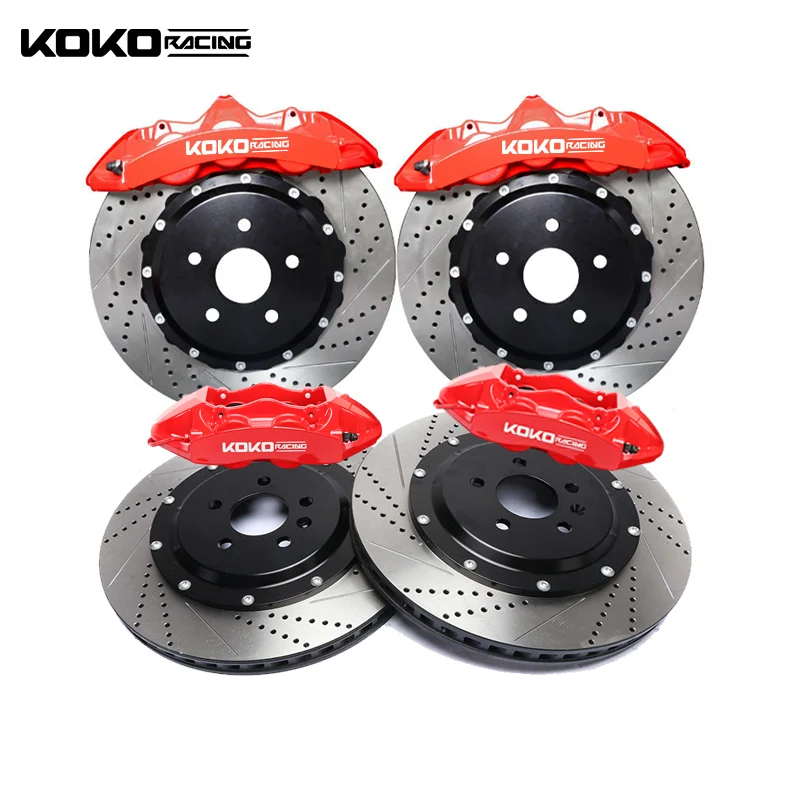 Kit freno grandi posteriori modificati Rotore a disco forato con pinza a 4 pot per Skyline GTR34 GTT