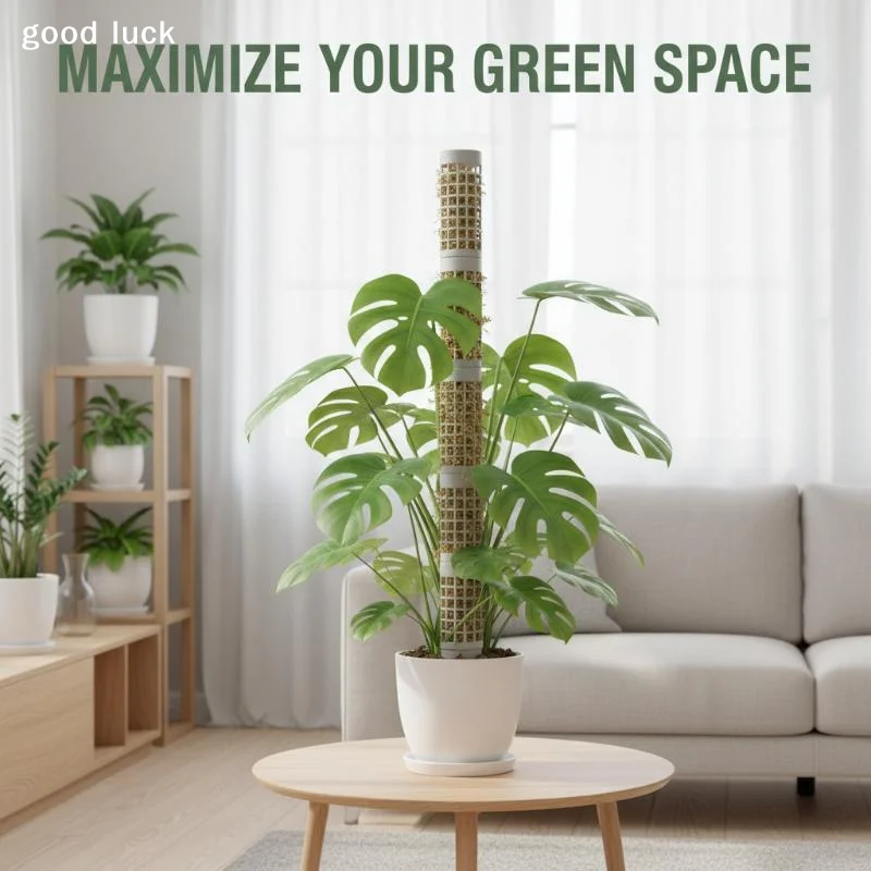 6Pcs Moss Pole Plastic Plant Stand Indoor Climbing Plants Guardian Tutors Pot Moss Stick For Plants Growth Garden Supports