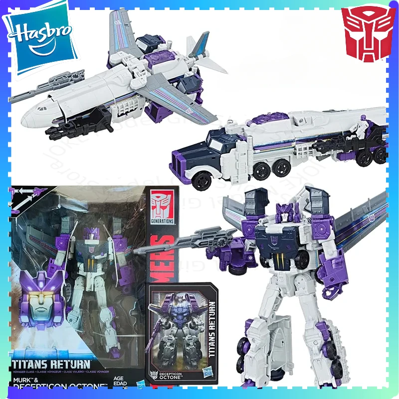 

Hasbro Transformes Titans Return Murk & Disecepticon Octone 18cm Voyager Class Original Action Figure Toy Toy Gift Collection