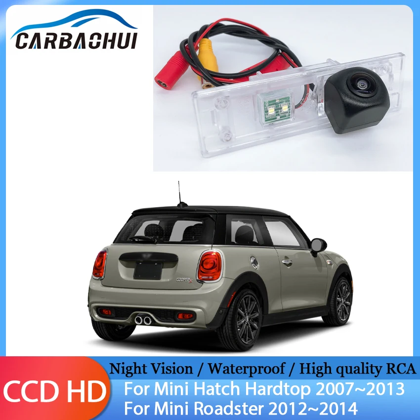 

Автомобильная камера заднего вида, резервная парковка HD CCD CAM, ночное видение, 170 градусов, для мини-люка, жесткий верх для Mini Roadster