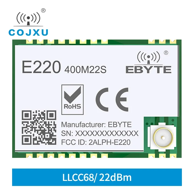 LLCC68 LoRa Draadloze Module 433Mhz 470Mhz 22dBm 6km Lange Afstand RF Ontvanger Zender PA + LNA IPEX Antenne E220-400M22S