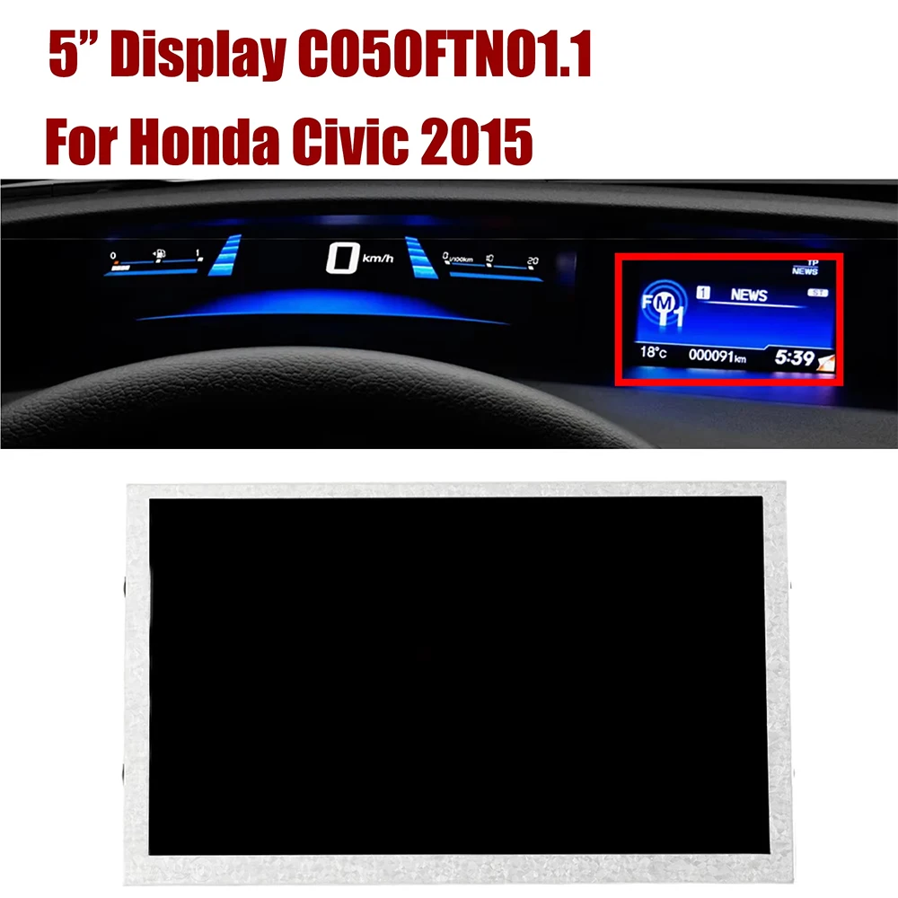 C050FTN01.1 5 Inch LCD Screen Glass Digitizer for Honda Civic 2015 Car DVD GPS LCD Display Panel Replacement Parts