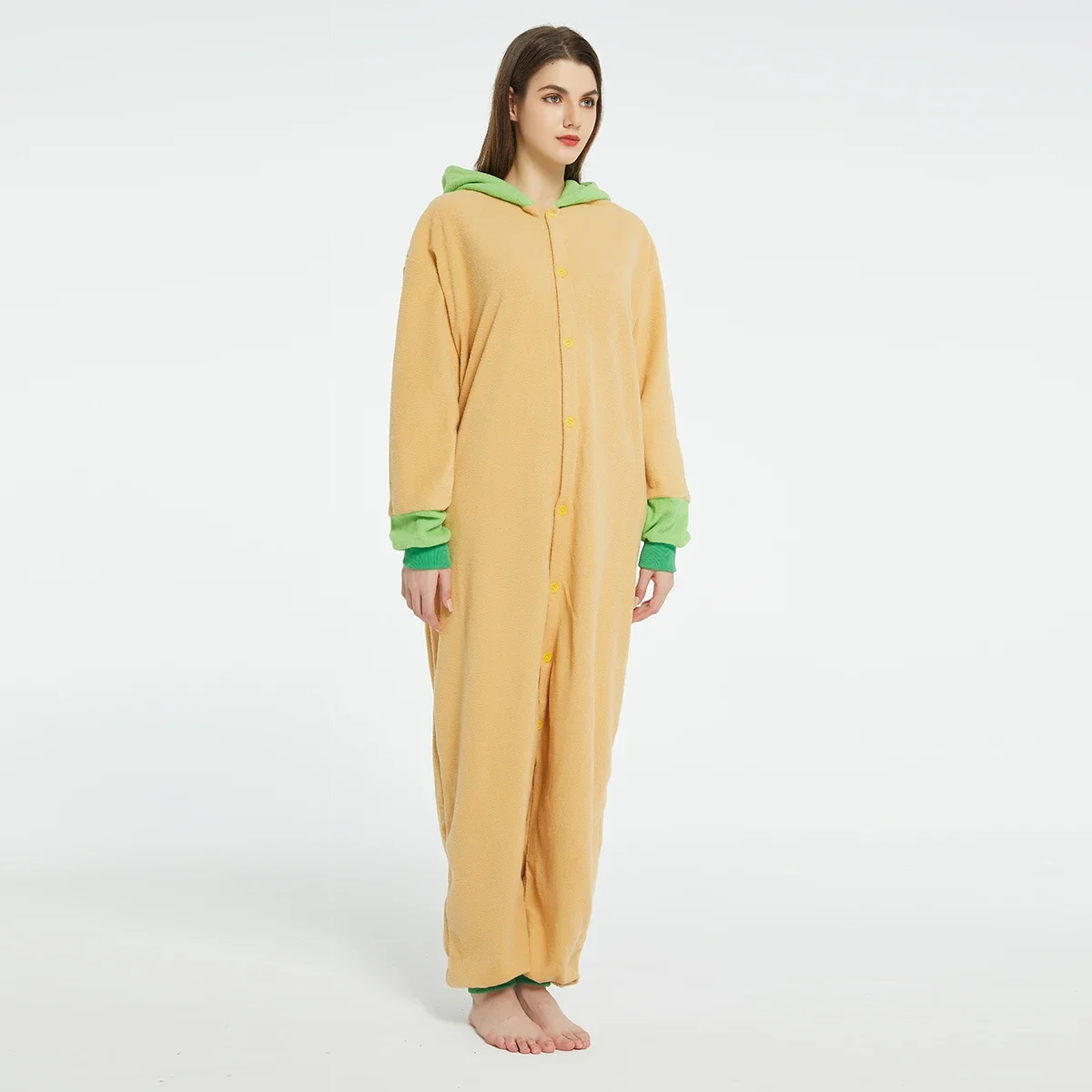 Adults Yoda Baby Grogu Onesies Halloween Costume Unisex Cartoon Cosplay Jumpsuit One Piece Anime Christmas Pajamas Homewear view 5