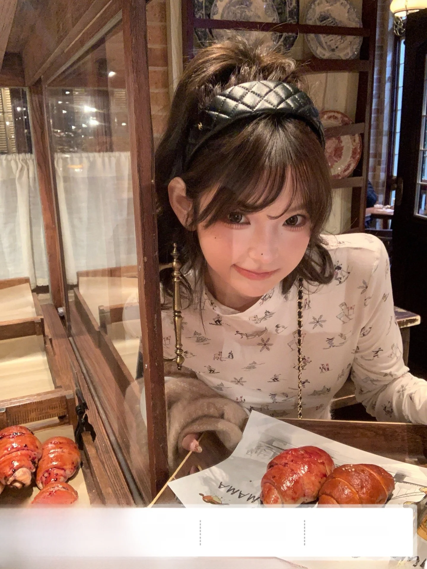 

F Boutique 25N Ski Series Long Sve Pure Cotton Printed High Collar round Ne Base irt Knot Decoration Casual ...