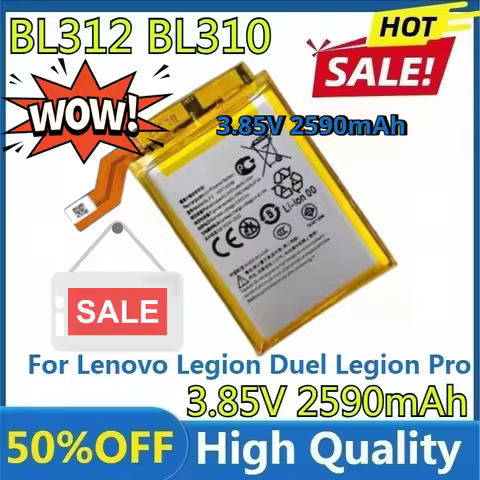 For BL312 BL310 New High Quality Replaceable 2590mAh BL312 BL310 Battery for Lenovo Legion Duel Legion Pro L79031