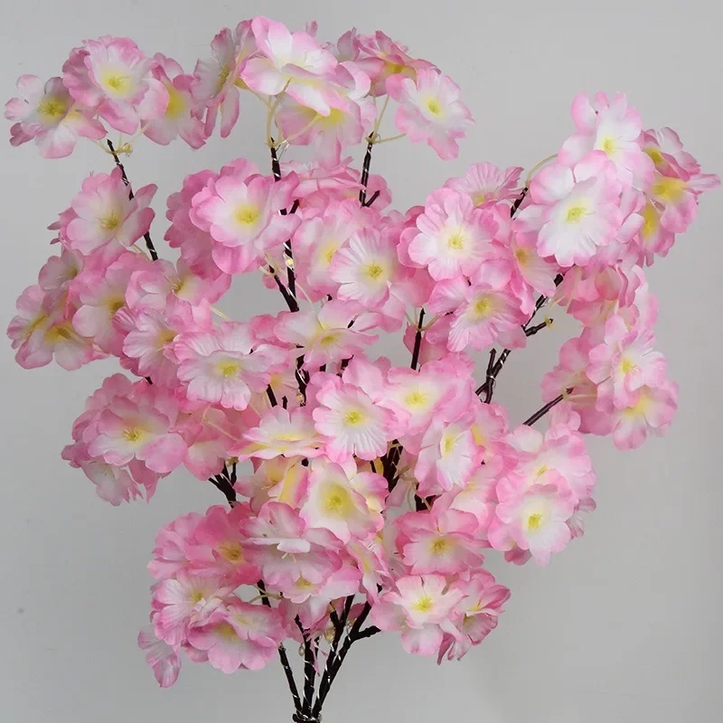 Outdoor Solar Lights Waterproof Hydrangea GardenStake Lights Realistic LED Flowers Powered Decorative GroundSolar Flower Lights