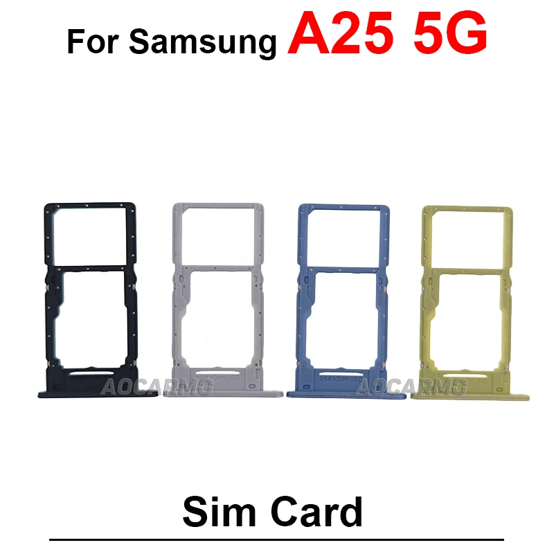 For Samsung Galaxy A15 5G A25 A35 A55 Sim Card Sim Tray Micro SD Card Holder Socket Slot Replacement Parts