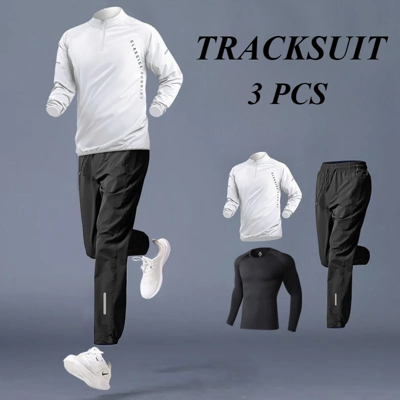 Men's Fitness Running Suit Sports sportswear and Fitness Clothes Professional Marathon Morning Run Autumn Quick-drying Clothes