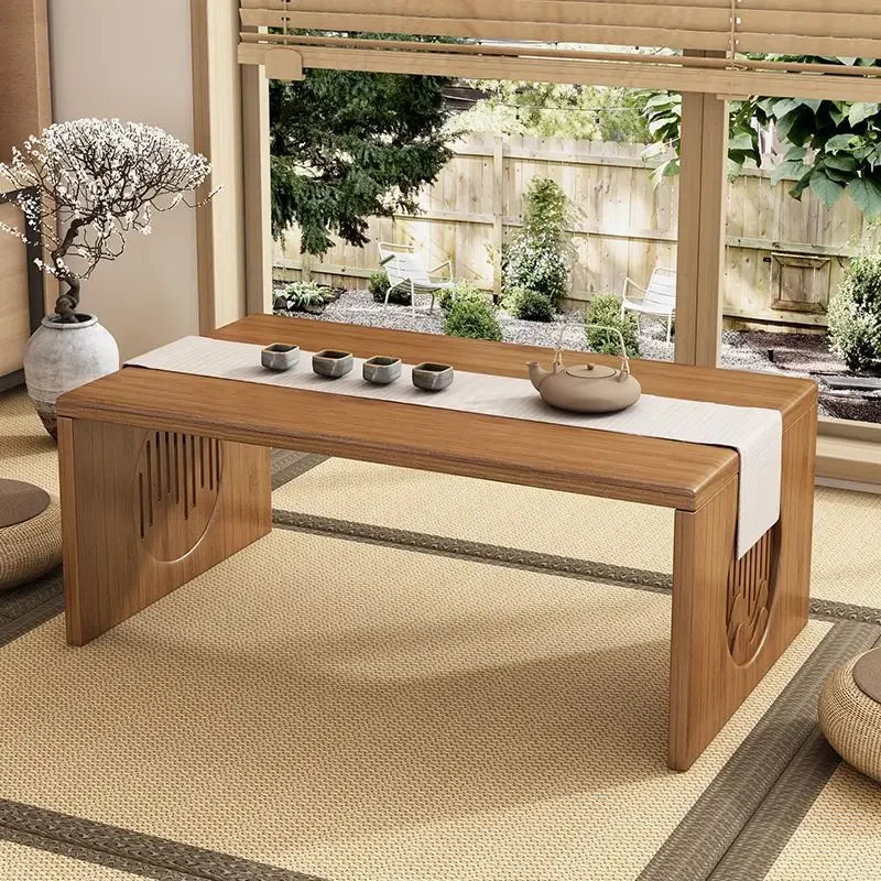 

Small Folding Tea Tables on Bay Window Bamboo Mesas Household Solid Bamboo Coffee Table Study Desk on The Bed Low Desk Furniture