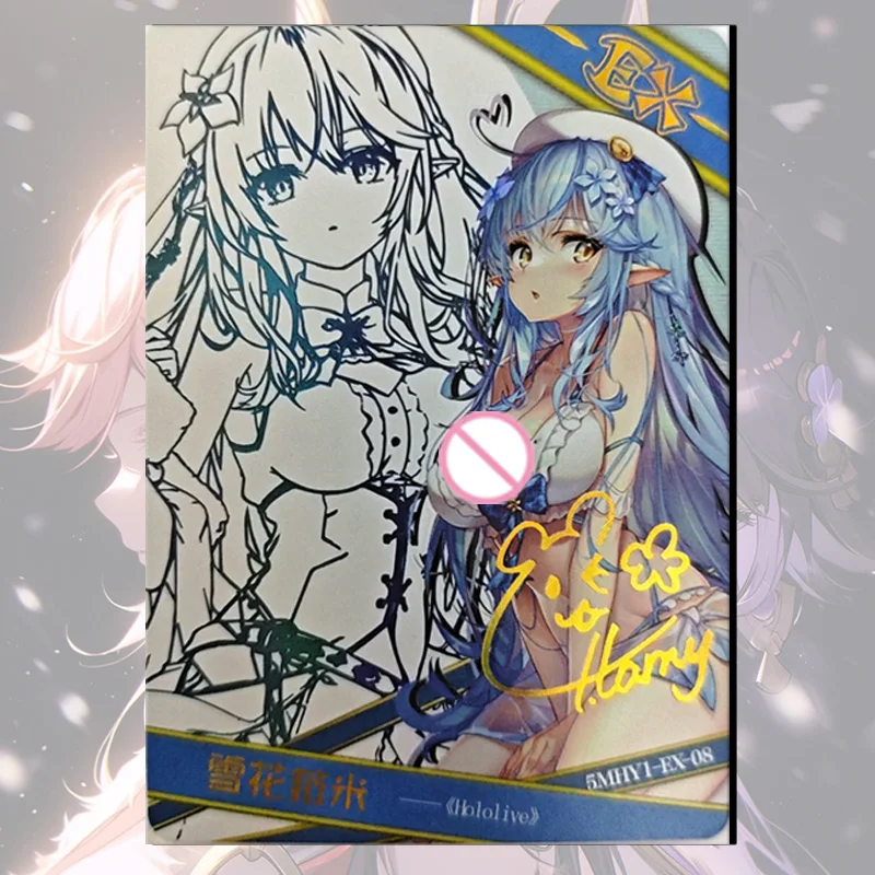 Goddess Story Flower girl EX card Keqiang Furina Ganyu Sand flower fork Croix boy Toy collection Birthday Christmas gift