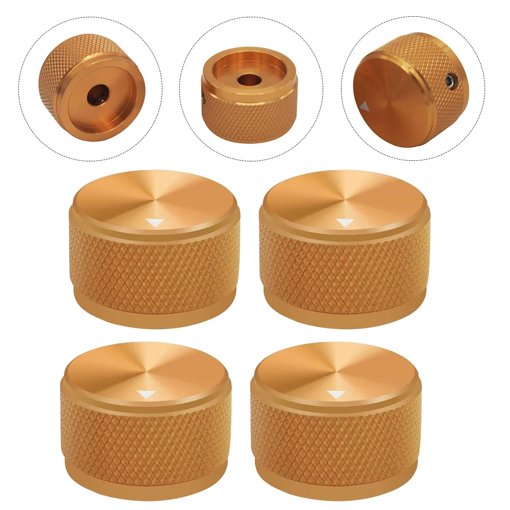 

4Pcs Anti-Slip Guitar Control Knobs Rotary Potentiometer Knobs for Electric Acoustic Bass Amplifier Effects Pedals Accessories