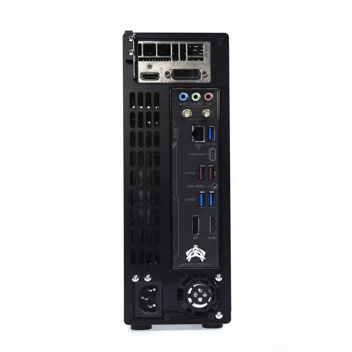 Mini A24-V5 Gaming Style 1U Power Supply 2.0 Dual-Slot Single Display with Double-Sided Chamfer Chassis Computer Cases & Towers