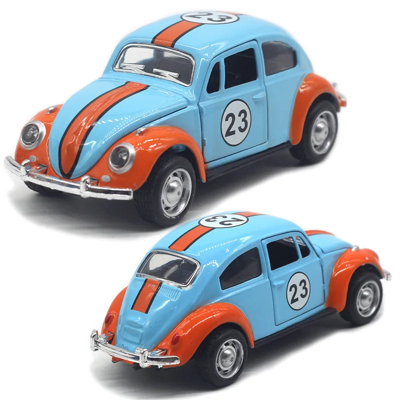 1: 32 Alloy Beetle Racing Car Model High Simulation Diecasts Toy Pull Back Vehicles Decoration Toys for Childrens Birthday Gift
