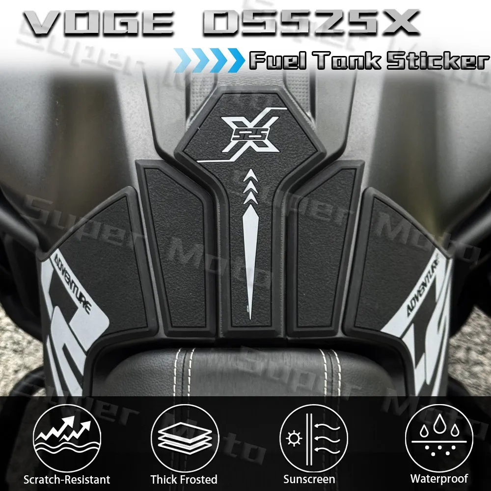 

Motorcycle Accessories Sticker Rubber Fuel Tank Protector Anti-slip Decal Decorative For Valico 525DSX DS X DS525X ds525x