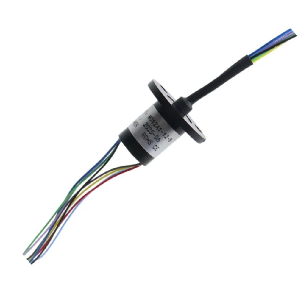 Slip Ring for Turntable and Swivel Mechanisms 2 4 6 8 Channel 2A per Line 12.5mm Size 21.6mm Length 250mm Cable Provided
