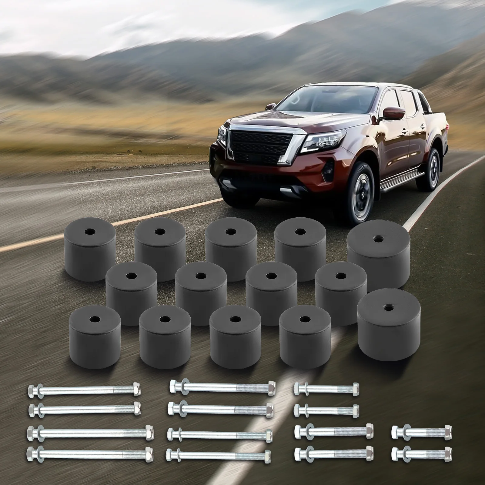 

50mm Body Lift Kit w/ Bolt fit for Nissan Navara D22 STR Dual Cab 4X4 4WD