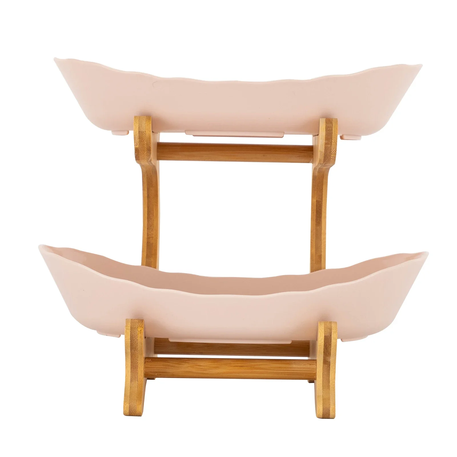 وعاء فواكه من طبقتين، حامل سلة فواكه، صينية تقديم الفاكهة لحفلات العشاء، طاولات الطعام، حفلات الزفاف وأعياد الميلاد #5